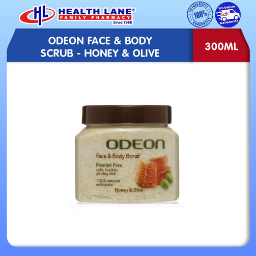 ODEON MUKA & BODY SCRUB- HONEY & OLIVE (300ML)
